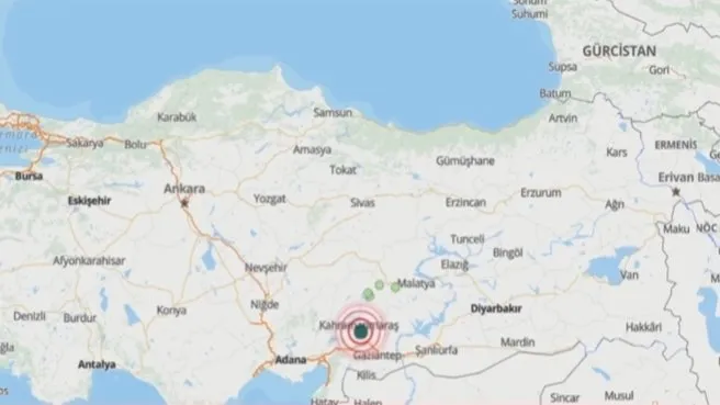 Kahramanmaraş’ta 4 büyüklüğünde deprem.