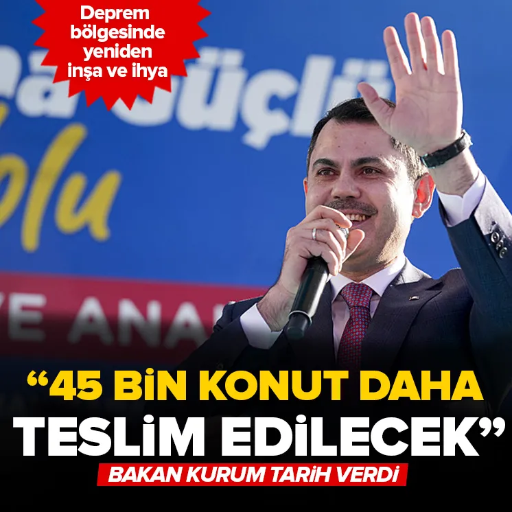 Bakan Kurum 45 bin konut için tarih verdi!