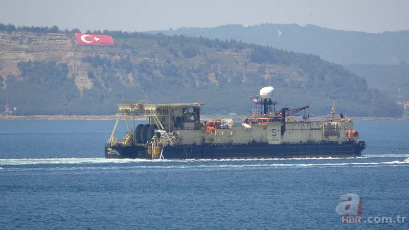 Karadeniz gazı için geldi! Castoro 10 Çanakkale Boğazı'ndan geçti 2