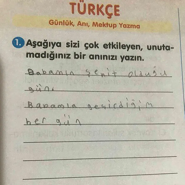 Şehit kızından duygulandıran mektup - 3