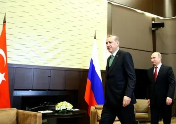 Cumhurbaşkanı Erdoğan ve Putin bir araya geldi