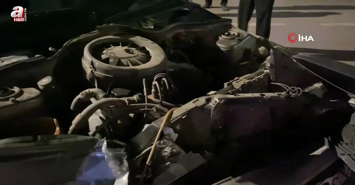 Kocaeli’de 2 otomobil çarpıştı: 2 yaralı