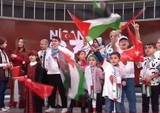 A Haber canlı yayınında 23 Nisan coşkusu! Filistinli çocuklar Gazze’de yaşadıklarını A Haber’de anlattı