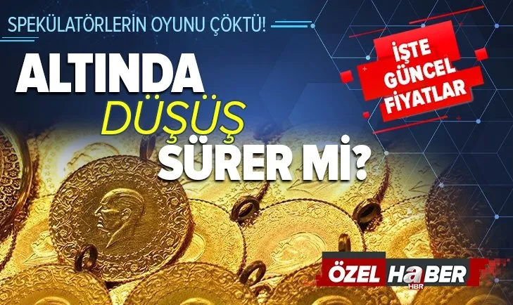 Son dakika: Spekülatörlerin oyunu çöktü! Altın 400 liranın altına düştü! Peki altında düşüş sürer mi? İşte güncel altın fiyatları