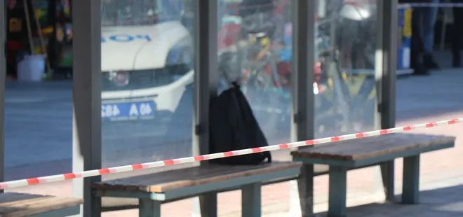 Kırşehir’de panik anları! Otobüs durağında bırakılan sahipsiz çanta patlatıldı