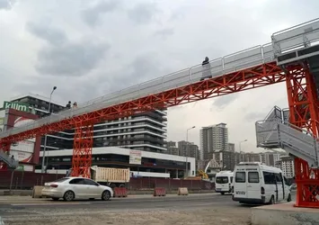 Trabzon'da görülmemiş üst geçit