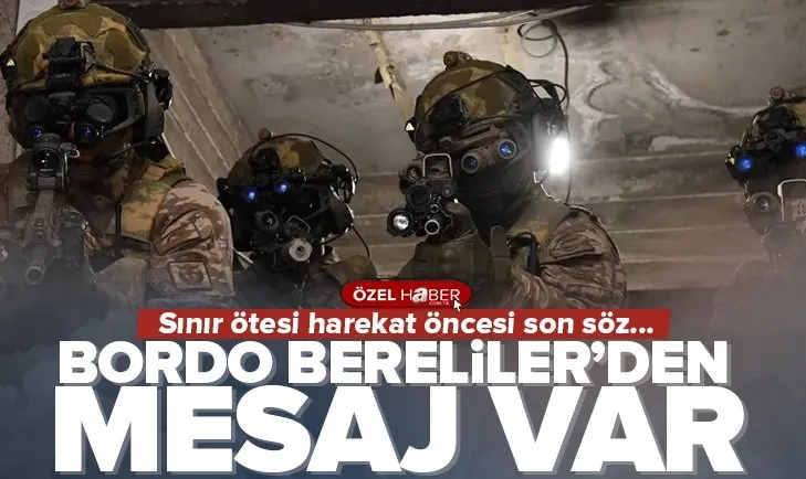 Bordo Bereliler’den mesaj var!