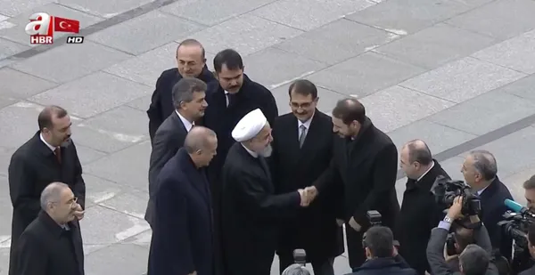 Başkan Erdoğan Ruhani'yi resmi törenle karşıladı - 2