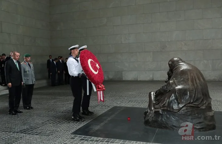 Başkan Erdoğan, Almanya’da Neue Wache Anıtını ziyaret etti