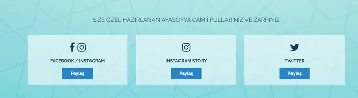 Ulaştırma ve Altyapı Bakanlığından kişiye özel Ayasofya Camii pulu