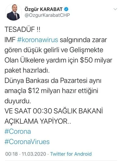 Son dakika: CHP’li isimlerden skandal koronavirüs Kovid-19 iftirası!