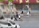 Arnavutköy’de sopalarla binaya saldırdılar