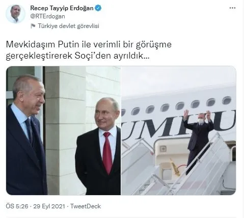 Başkan Erdoğan’dan Putin’le gerçekleştirdiği görüşme sonrası ilk açıklama