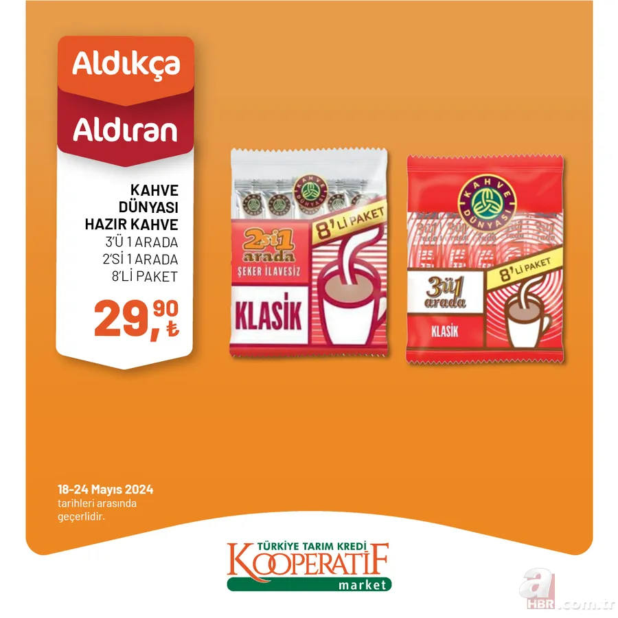 Tarım Kredi Market 24 Mayıs indirim kataloğu yayınlandı! TK’da Kahvaltılık, Temizlik Ürünleri, İçecek Çeşitleri, atıştırmalıklar uyguna satışta 20