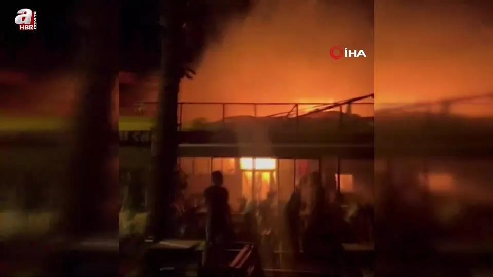 Muğla’da restoranda korkutan yangın