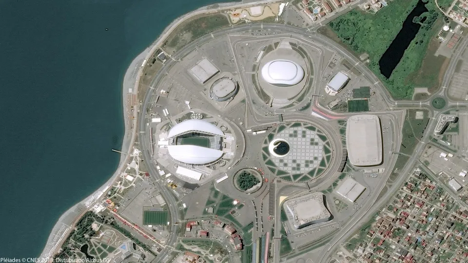 2018 Dünya Kupası'na ev sahipliği yapacak stadyumlar uzaydan görüntülendi