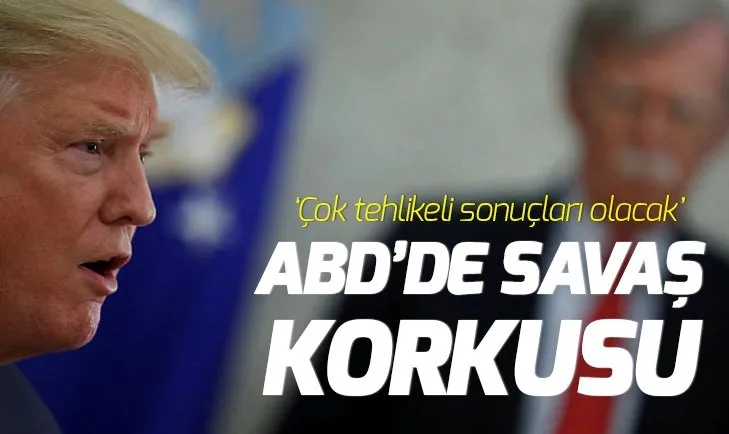 ABD'de savaş korkusu!