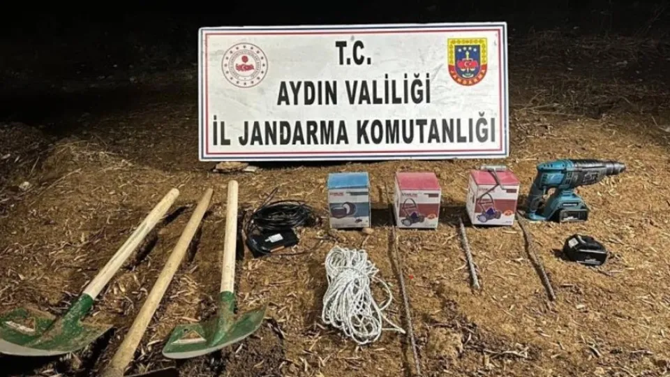 Didim’de kaçak kazı operasyonu