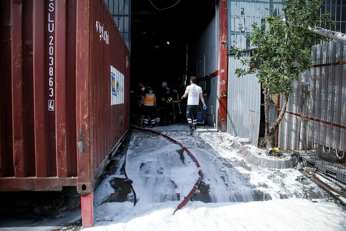 Bursa'da fabrikada patlama