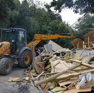 Kaçak villa yıkılıyor! İşte yıkım görüntüleri