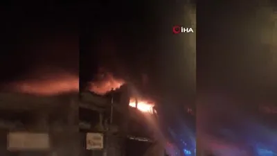 Mobilya imalathanesinde yangın çıktı!