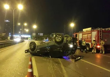 Maltepe’de makas atarak ilerleyen sürücü kazaya neden oldu