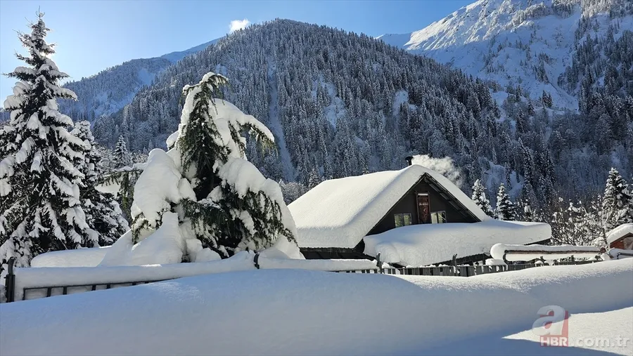 Yurttan kar manzaraları! Kartpostallık görüntüler oluştu 11