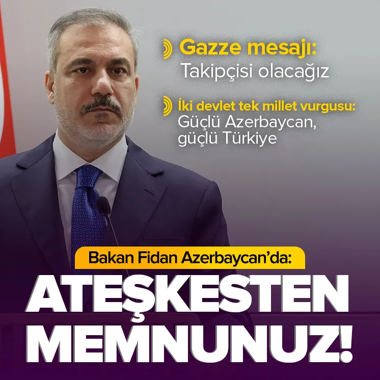 Bakan Fidan Azerbaycan’da!