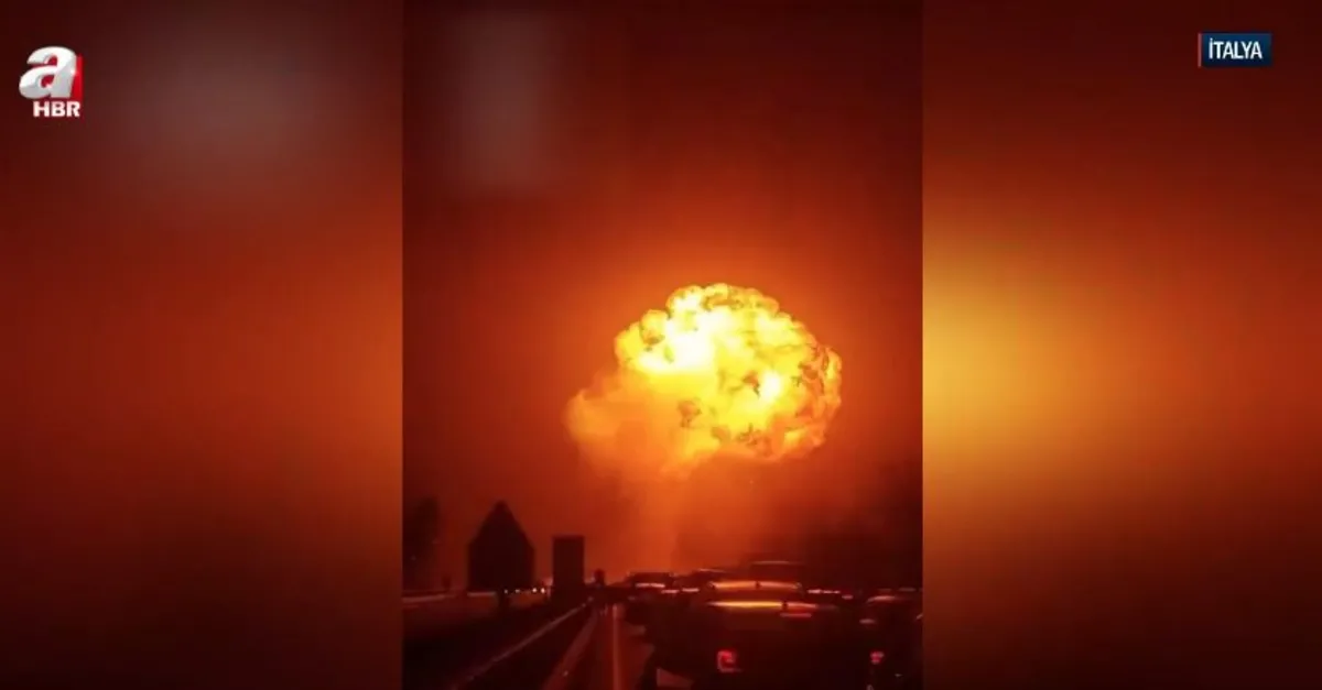İtalya'da tanker bomba gibi patladı