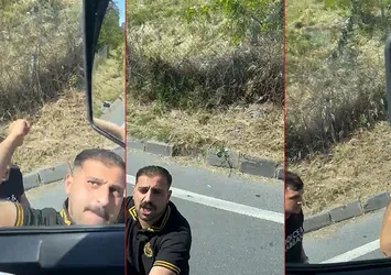 Trafikte tır şoförüne sandalyeyle saldırı: İşte o anlar!