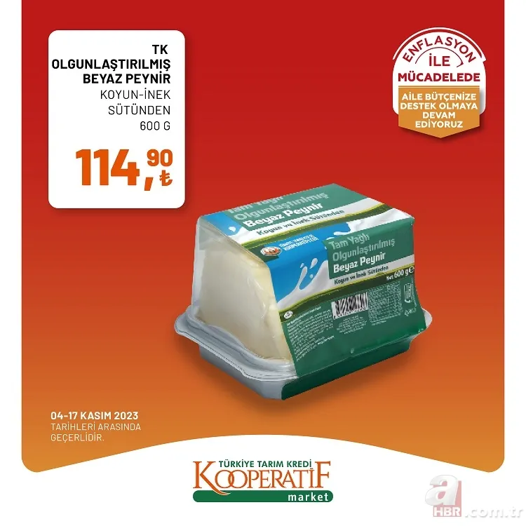 Tarım Kredi Market indirim yarın sona eriyor! 40'lı tuvalet kağıdı 154,90 TL, Çay 89 TL, 100'lü peçete 13,90 TL ve pilavlık bulgur 48,90 TL'den satışa sunuyor 5