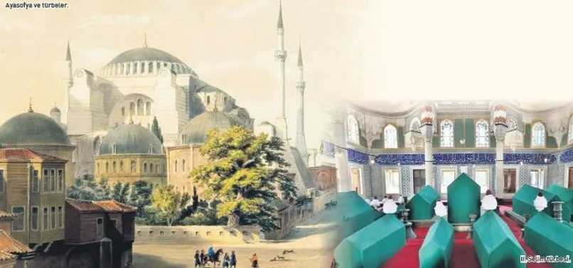 ayasofya da bes padisah yatiyor erhan