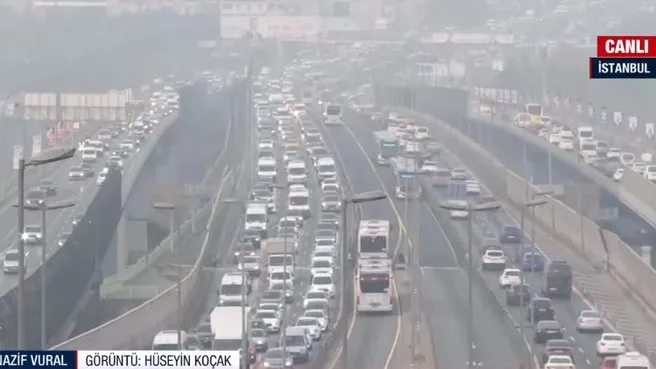 İstanbul'da sabah trafiği