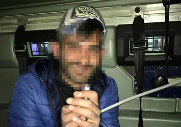 Polis helikopterine lazer tutan suç makinesi yakalandı