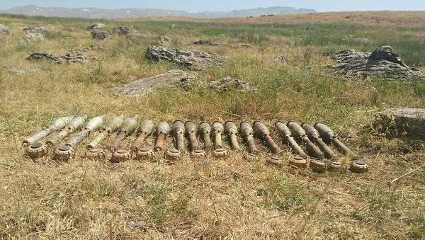 Herekol Dağı'nda PKK'nın mayın ve roketleri ele geçirildi - 1