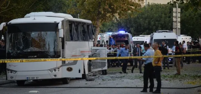 Mersin’de polis servisine bombalı saldırı