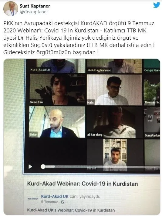 Türk Tabipler Birliği yöneticisi Halis Yerlikaya PKK konferansında! İşte o fotoğraf - 1