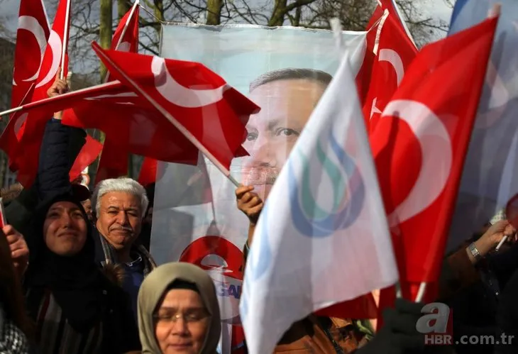 Başkan Erdoğan'a Belçika'da coşkulu karşılama