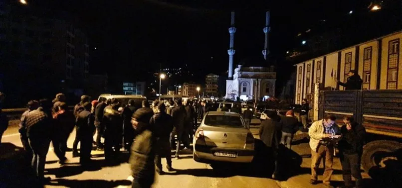 Trabzon'da polis ve vatandaşlar arasında gerginlik