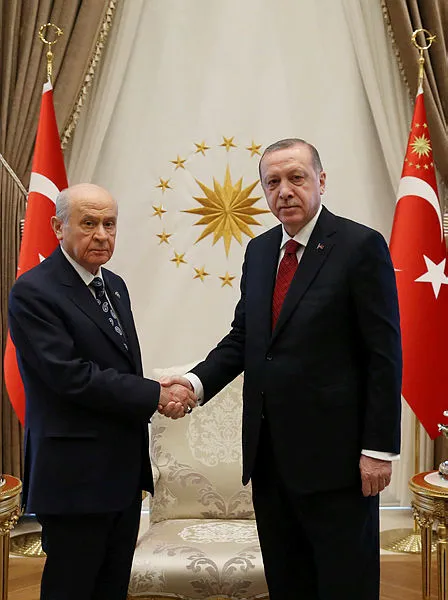 Cumhurbaşkanı Erdoğan ile MHP lideri Bahçeli'nin görüşmesi sona erdi - 2
