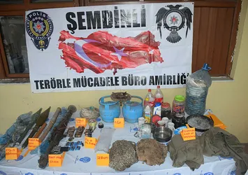 Şemdinli'de PKK mühimmatı ele geçirildi