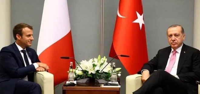 Erdoğan, Fransa Cumhurbaşkanı Macron ile görüştü