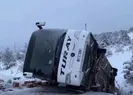Erzincanda otobüs kazası