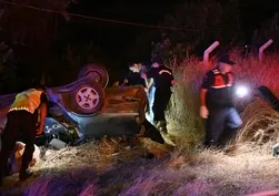 Kırıkkale’de feci kaza! Otomobil takla attı: 1 ölü, 2 yaralı