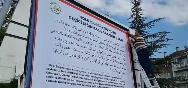 CHP’li Bolu Belediye Başkanı Tanju Özcan’dan ırkçı adım! Billboardlardan sığınmacılara tehditler savurdu