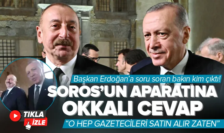 Erdoğan’dan Sorosçu gazeteciye okkalı yanıt