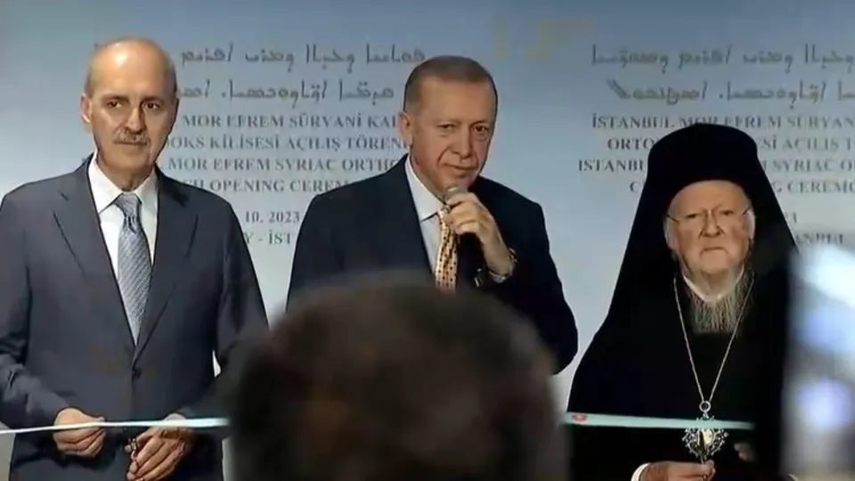 Başkan Recep Tayyip Erdoğan Mor Efrem Süryani Kadim Ortodoks Kilisesi’ni düzenlenen törenle açtı