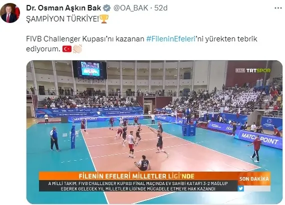 Katar'ı yenen A Milli Erkek Voleybol Takımı 2024 Voleybol Milletler Ligi’nde | Başkan Erdoğan'dan tebrik - 4