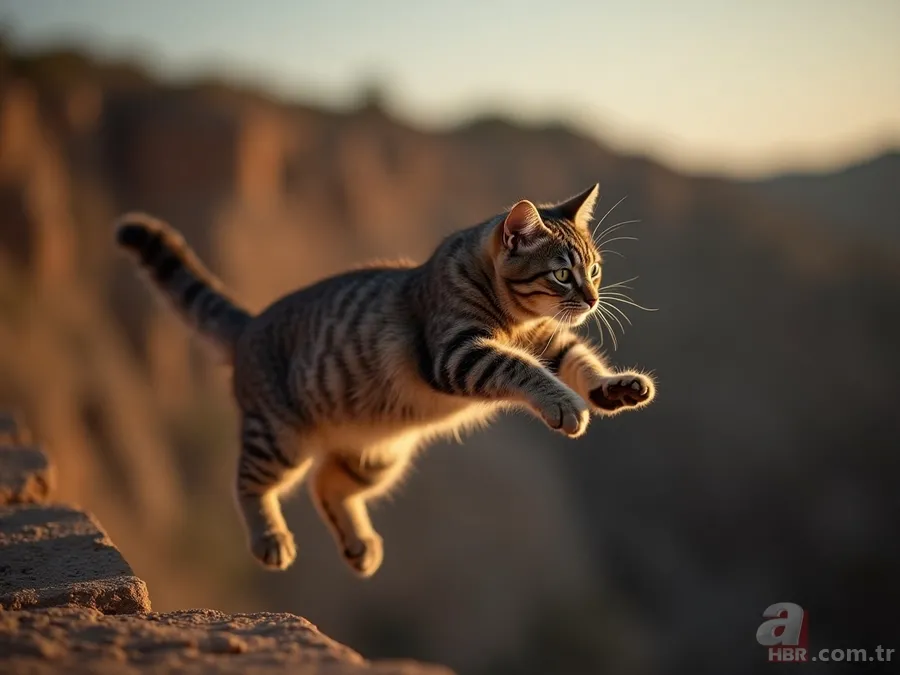 Bilim bile şaşkın! Kediler neden hep dört ayak üzerine düşüyor? 6