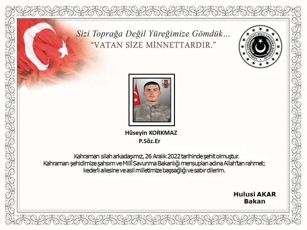 1672084741787.jpg Gaziantep'e şehit ateşi düştü: MSB acı haberi duyurdu - 1